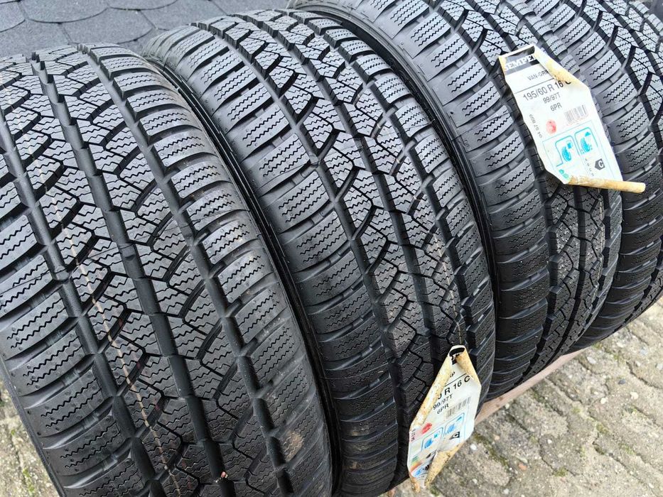 Komplet 4 sztuki nowki nówki 4× opony zimowe 195/60 R16 C 99/97T 16 16" Semperit VanGrip NOWE opona zimowa zima zimówka zimówki wysyłka odbiór 24h