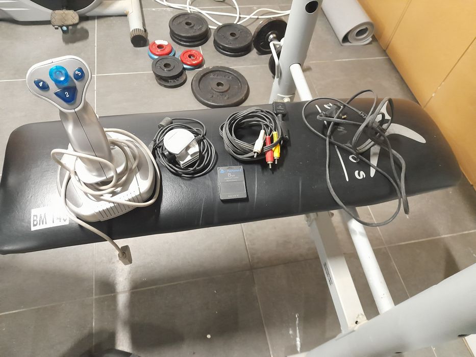 Volante, pedaleira e Joystick Ps2