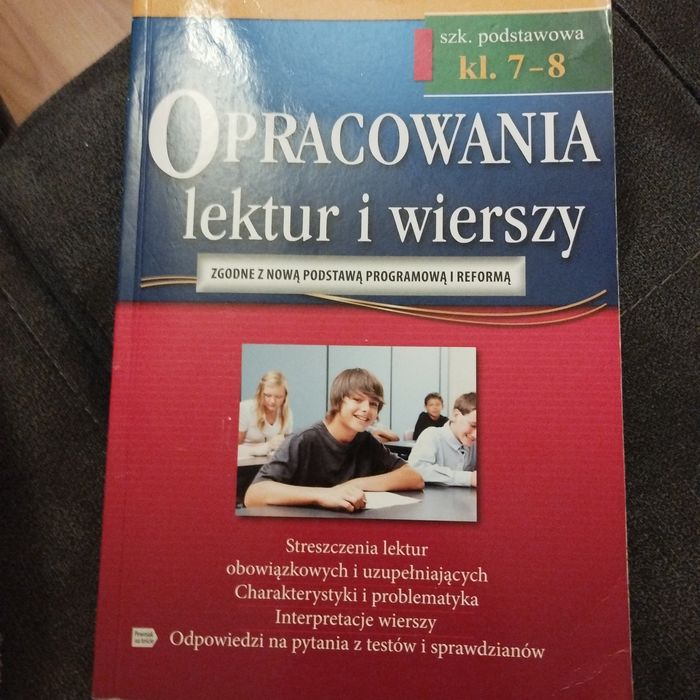 Opracowania lektur i wierszy 7-8 kl