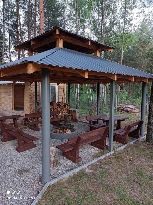 Domek letniskowy do wynajęcia z bali drewnianych na Roztoczu