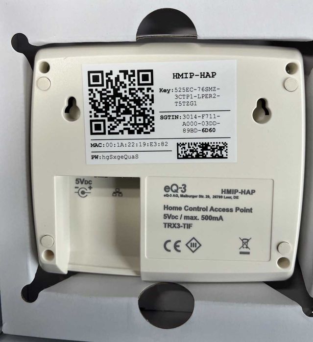 Zestaw startowy ogrzewania Homematic 156537A0