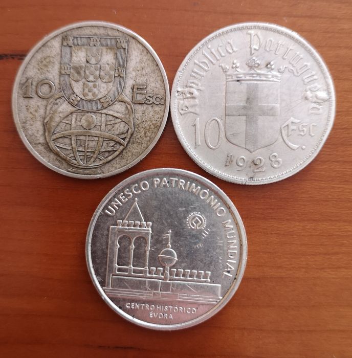 moedas prata lote variado Portugal (#6)