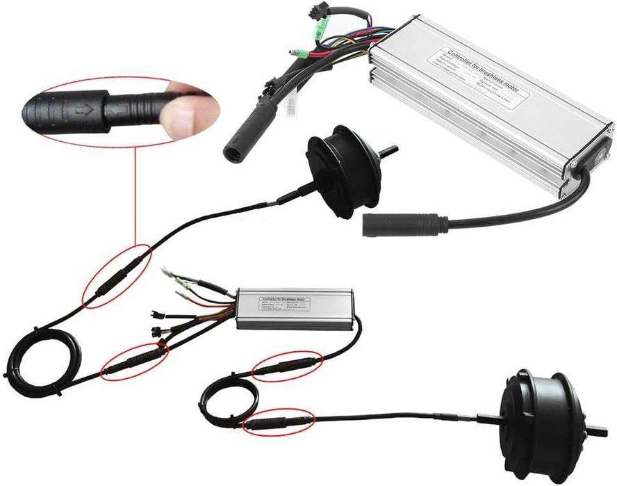 Kontroler do roweru elektrycznego z podwójnym napędem z serii KT, 36 V