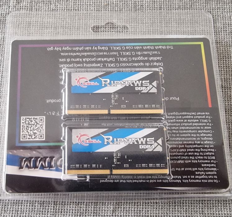 Memória ram G.SKILL Ripjaws 32GB (2x16GB) DDR4-3200MHz CL22 (22-22-22)