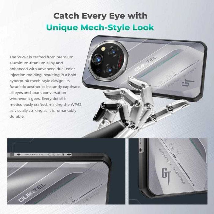 Oukitel WP62 5G 16GB/512GB IP69K 2.5GHz