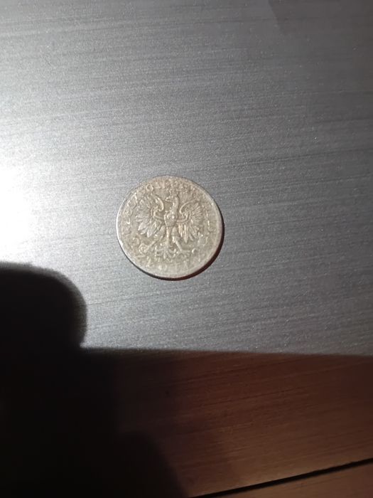 Srebrna moneta 2 zł glowa kobiety