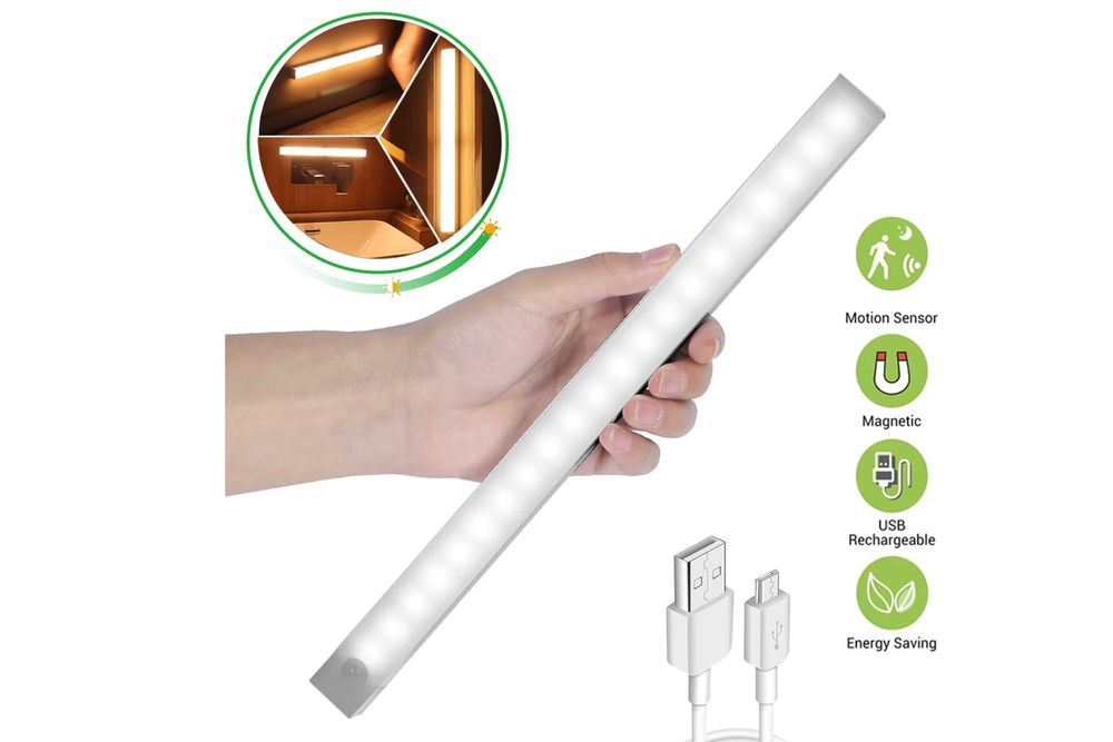 LED лампа на акб з датчиком руху , розпродаж -50%