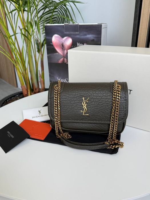 Сумка Yves Saint Laurent / сумочка ів сен лоран коричнева