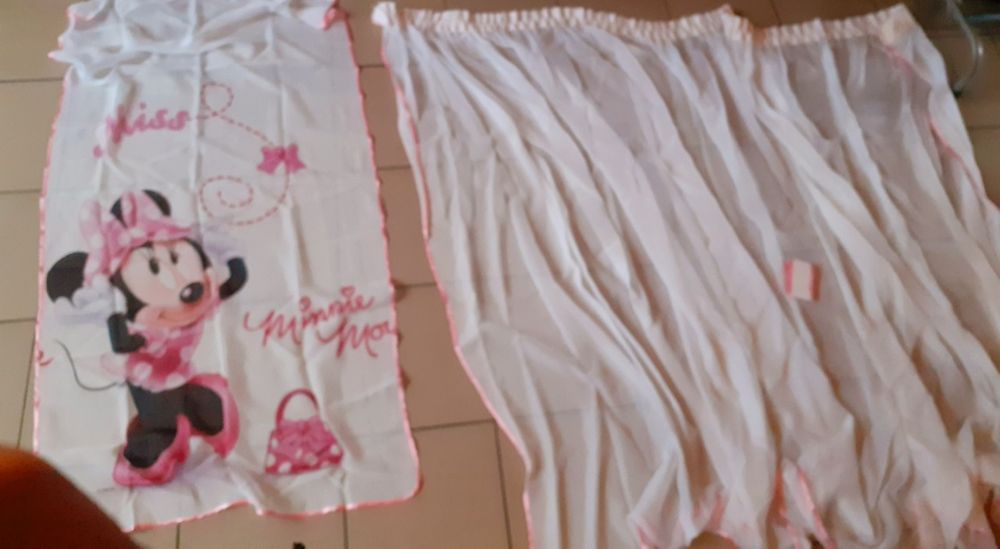 Firanka plus  panel Minnie na okno dla dziewczynki  różne  możliwości