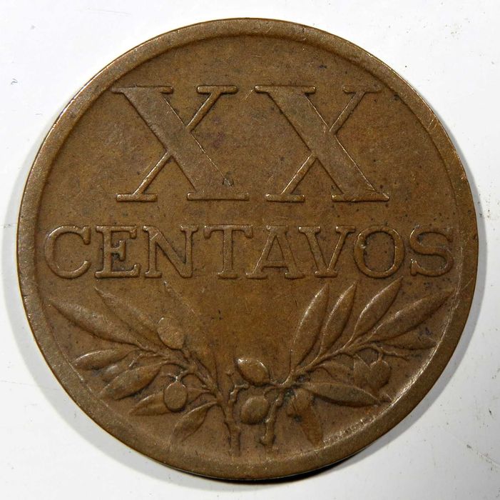 Moeda Republica Portuguesa - XX Centavos 1942 MBC