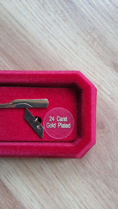 Spinka do krawata pozłacana