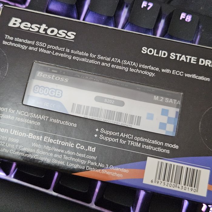 Ssd M2 Sata 960гб 1тб bestoss s202