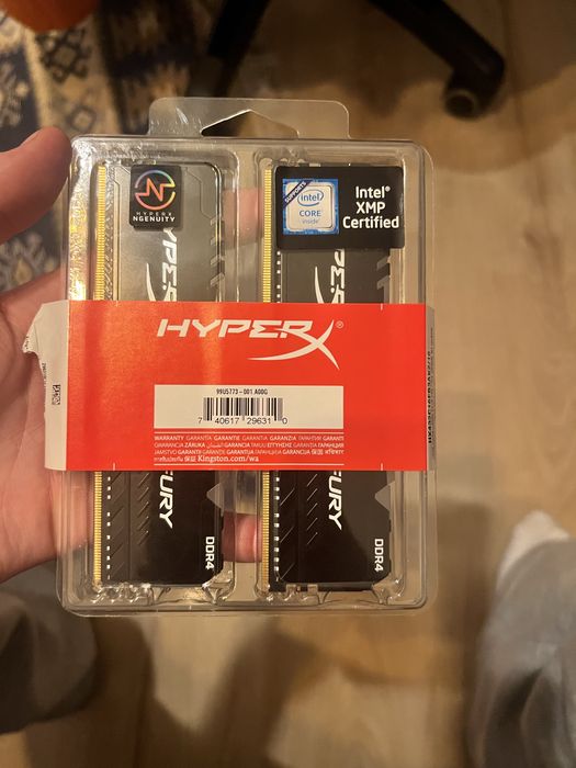 pamięć ram hyperx fury 2x8 16gb 3200mhz rgb