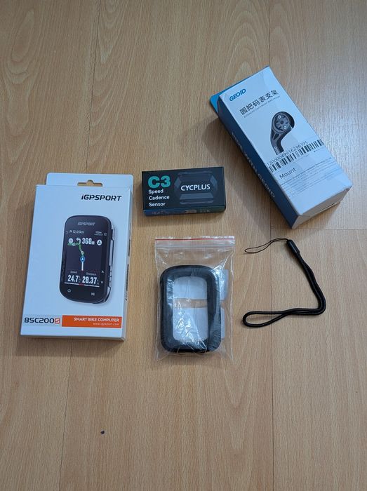 Kit GPS iGPSPORT BSC200S + Acessórios — NOVO