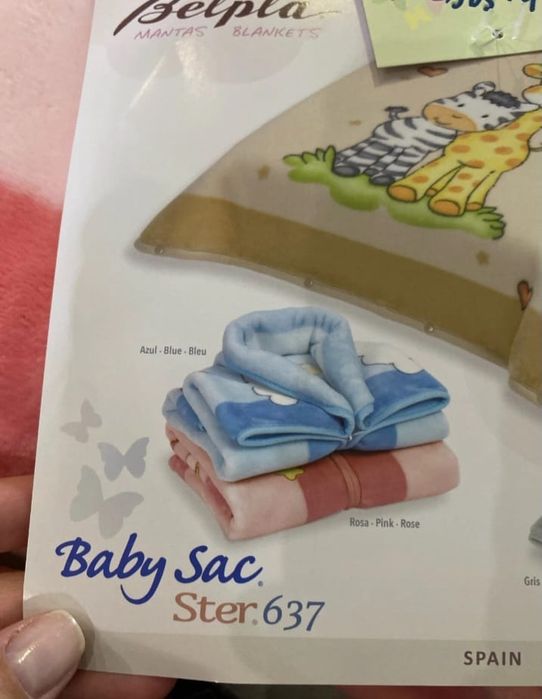 Baby sac ster 637/Saco manta para bebé menina