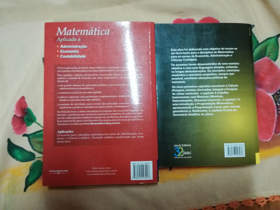 Vendo Livros de Matemática Aplicada