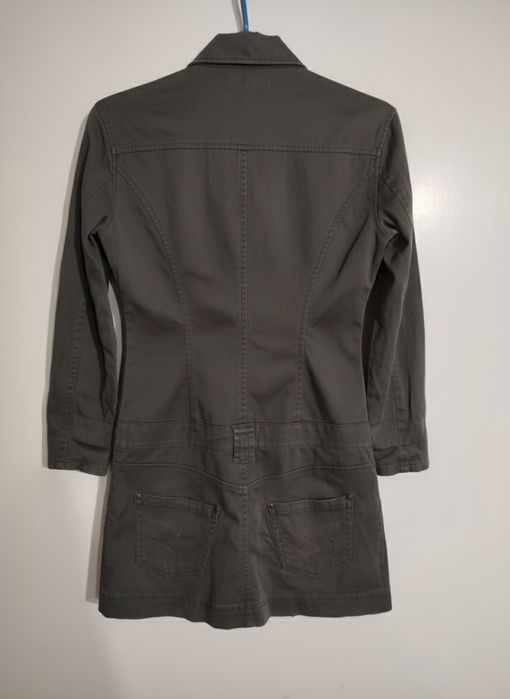 Платье-сафари Jennyfer в стиле Military / Хаки / Платье-пиджак  (М)