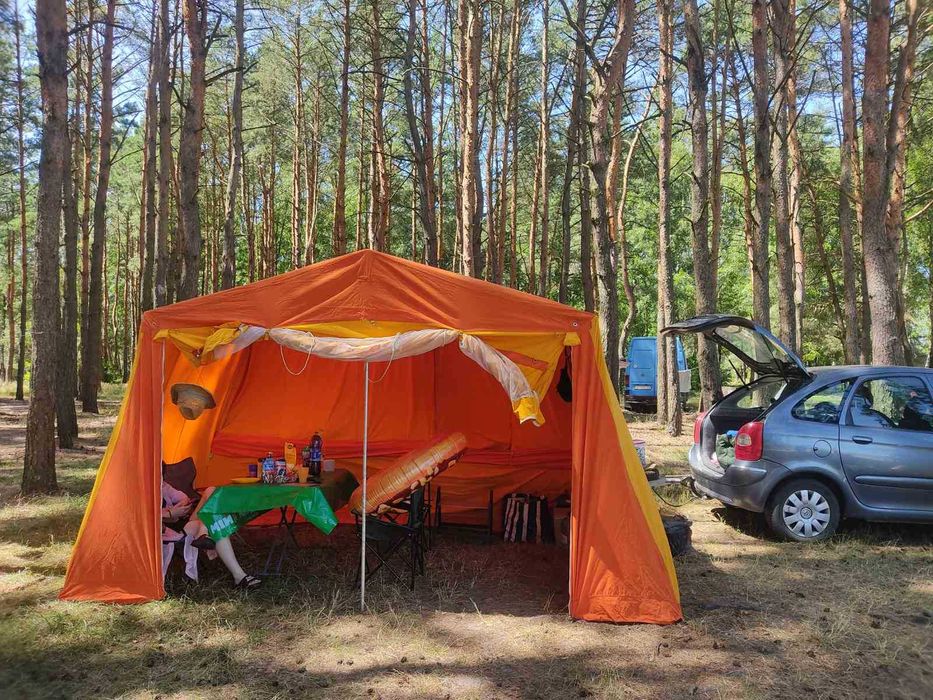 Прицеп Skif M1 палатка , кемпінг  на 4 місця з верандою 2-4м