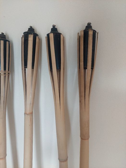 6 Tochas em Bambo de Jardim