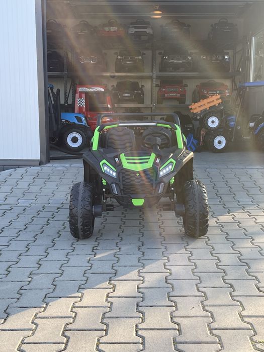 Auto na akumulator 2-osobowy Mega Duży Buggy A032 4x200 Watt zielony