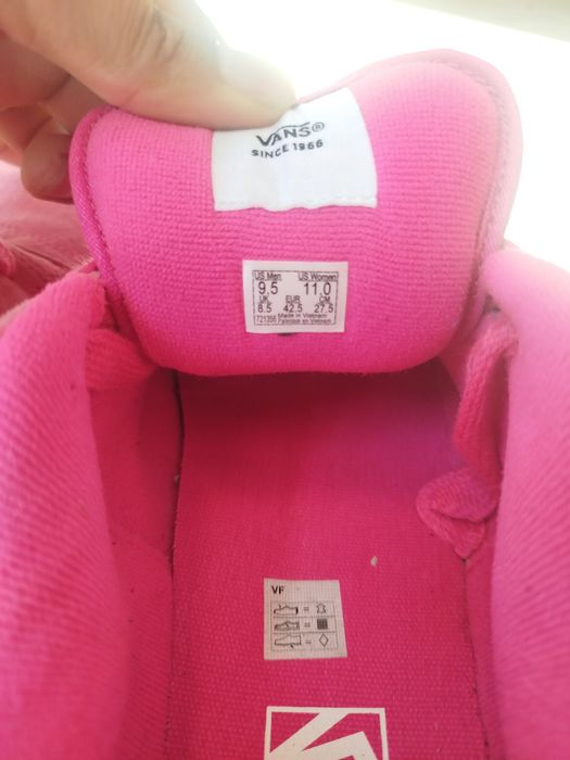 tênis da Vans rosa