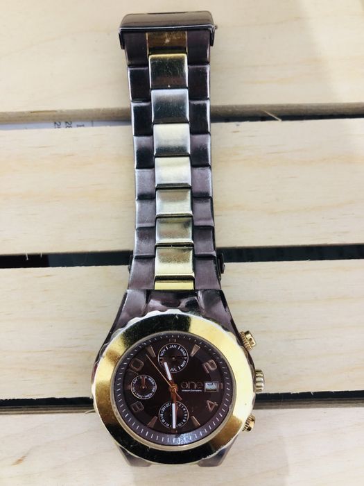 Relógio One - Golden Wood