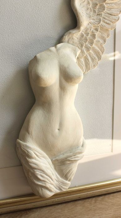 Obraz Płaskorzeźba Kobieta Anioł Rama 3D Antyczna Rzeźba Grecka Glamour