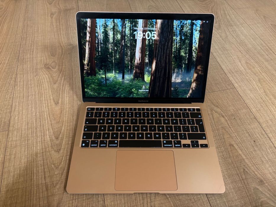Macbook Air M1 2020, 16 GB RAM 256 GB pamięci kolor złoty zakup