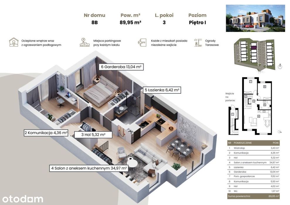 Design, Ogród, Taras na dachu –59m² przy Lwowskiej - Widok 2