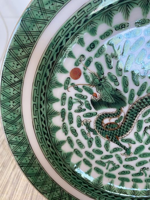 Prato de pocelana antiga chines