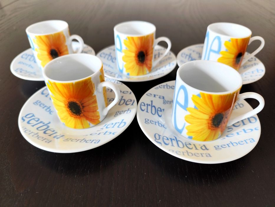 Lote de 5 Chávenas de Café - Siaki Porcelain (Novas)