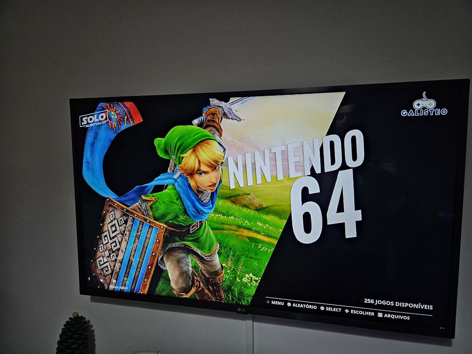 Android box com sistema de jogos retro