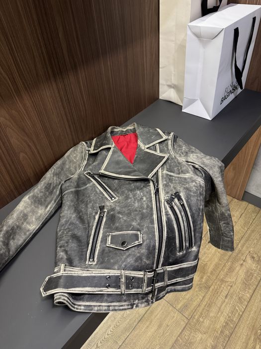 Жіноча шкіряна курточка косуха Gots label bazhane emiliya furs