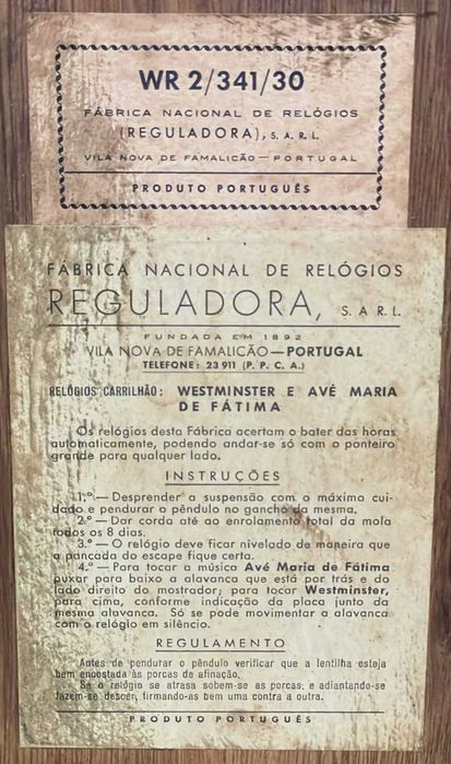 Relogio antigo, operacional da reguladora 6 martelos e duas musicas.