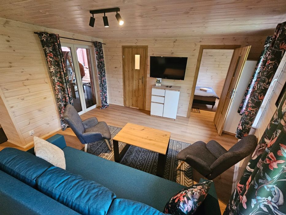 Domek letniskowy całoroczny nad jeziorem Czos z balią i sauną