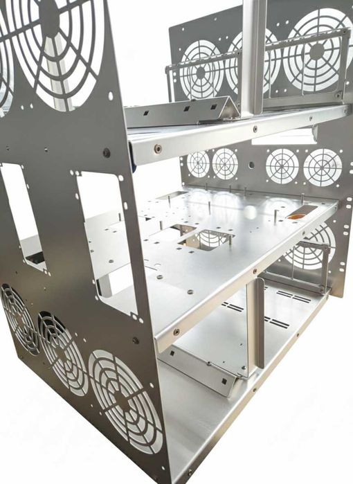 Obudowa 14,5U RACK 19 K-CASE 2 RAW aluminiowa do serwera, AI, Krypto