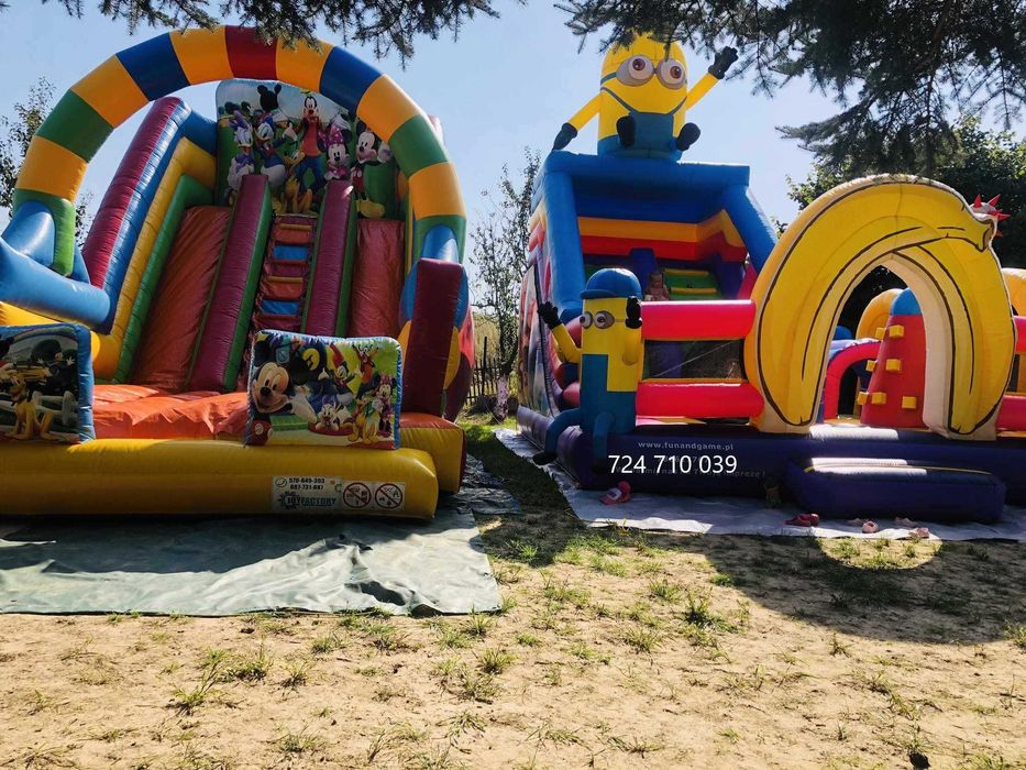 Dmuchaniec wynajem 3szt   "Minionki", "angry birds" ,rybki
