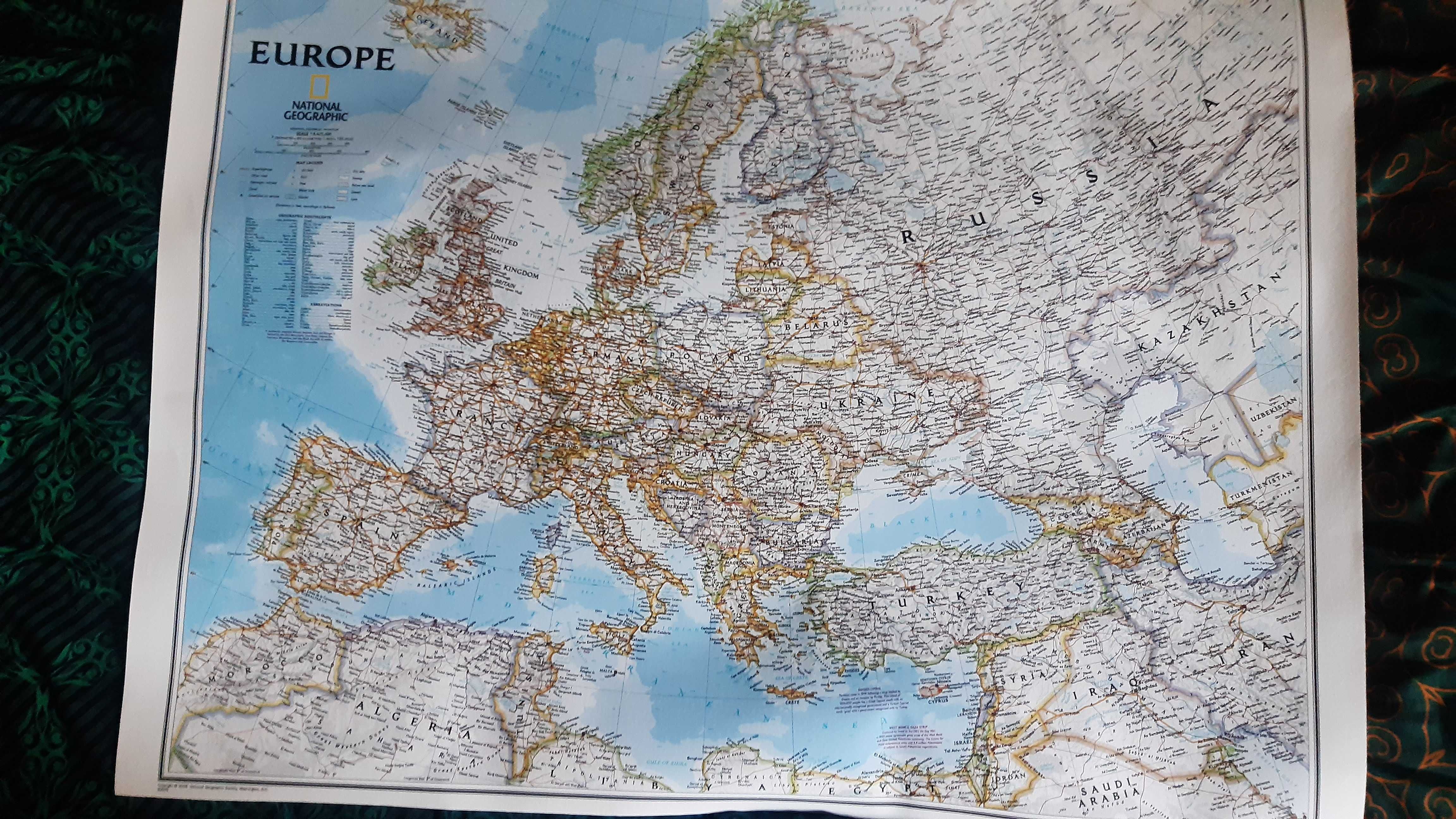 Мапа Європи. Карта Европы.: 480 грн. - Канцтовари / витратні матеріали ...