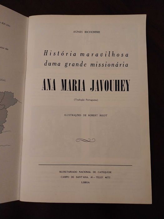 "Ana-Maria Javouhey - História Maravilhosa d’uma grande Missionária”