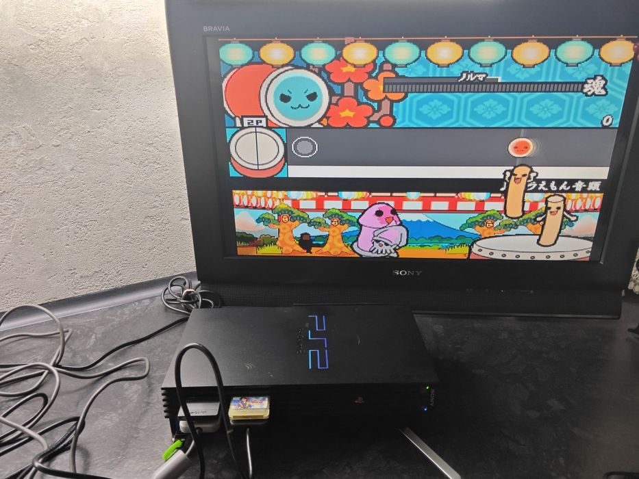 Konsola PlayStation 2,HDD 250GB,network Adaptor,kontroler Tatakon