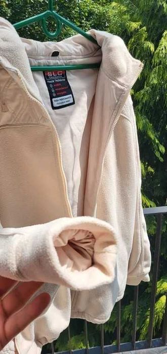 Kurtka polarowa z kapturem, polar unisex z kapturem 44/XXL