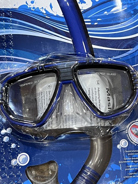 Kit de Snorkeling Adulto SportX - Máscara Vidro Temperado + Tubo