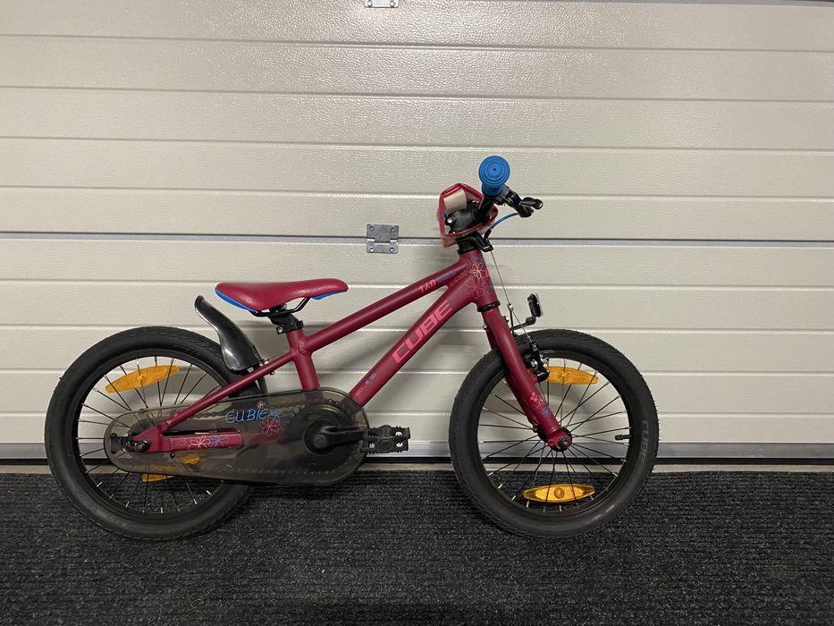 Rower Cube Cubie 160 Girl - berry’n’pink’blue - 16 cali
