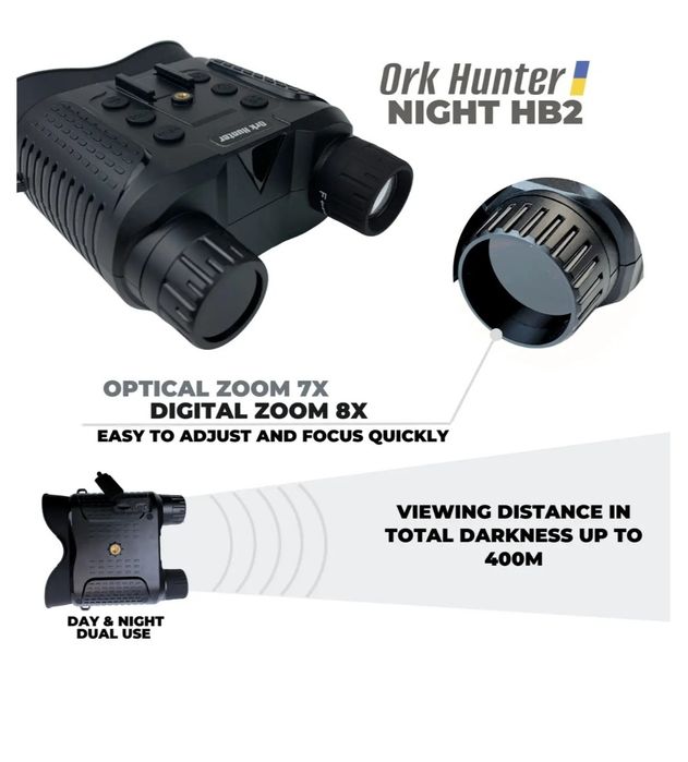 Прилад нічного бачення тактичний для ЗСУ до 400м пнв orkhunter night h