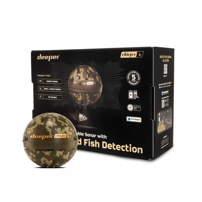 Echosonda Deeper Smart Sonar CHIRP Plus 4 GPS + AI wędkarska bezprzewodowa