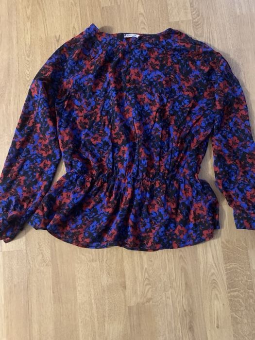 Koszula bluzka Orsay granatowa czerwona wzór rozmiar 38