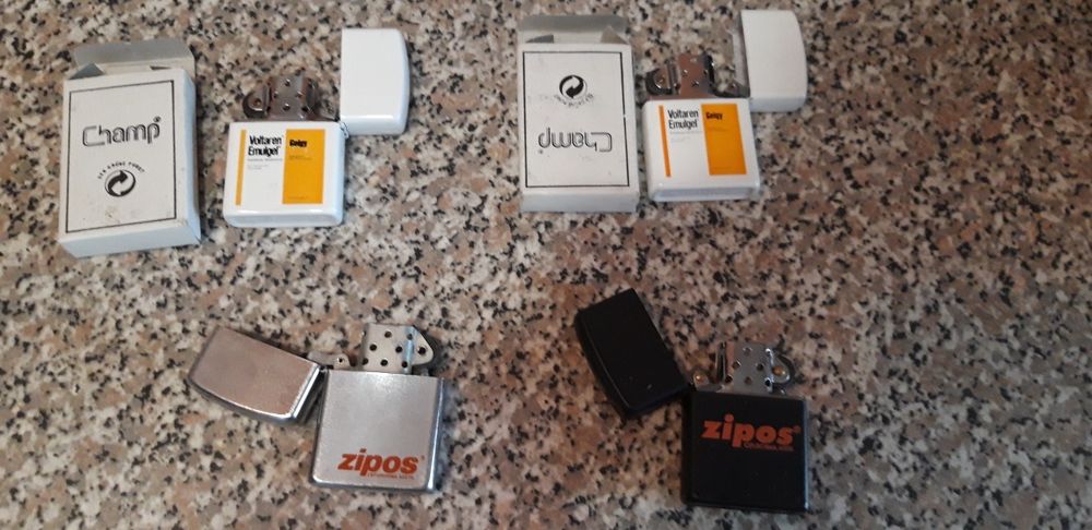 Conjunto de 4 Isqueiros Zippo