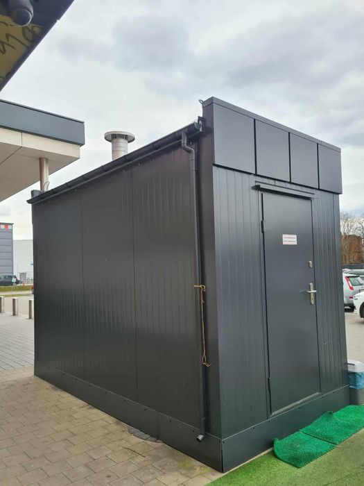 Kontener gastronomiczny, rożno, kebab, pełne wyposażenie