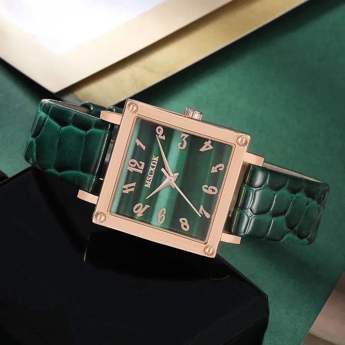 Подарочный набор кошелек женский + часы кварцевые наручные женские