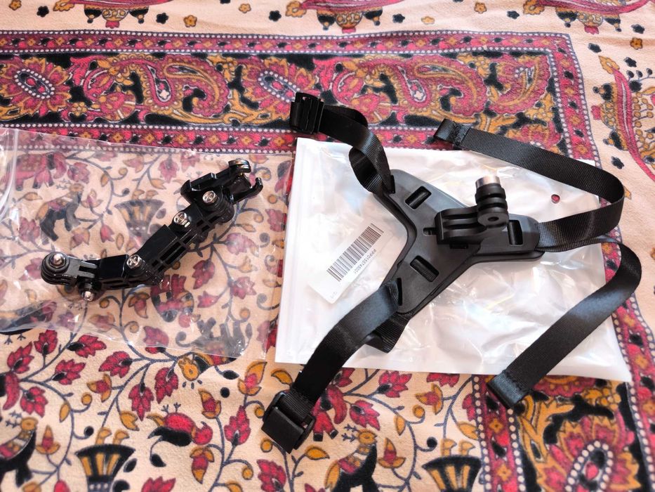 Крепление держатель екшн камер на мото шлем подбородок GoPro и других